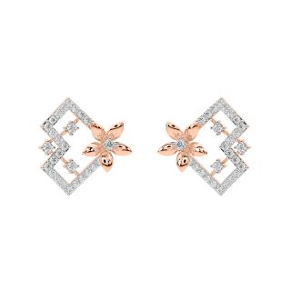 Lucas Round Diamond Stud Earrings